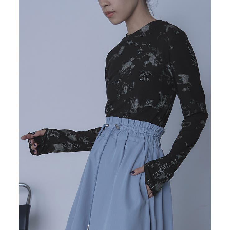 クルーネックプリントリブトップス【miette ミエット】 | titivate | 詳細画像7 