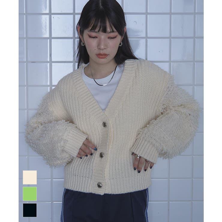 ループ編みニットカーディガン【miette ミエット】 | titivate | 詳細画像1 