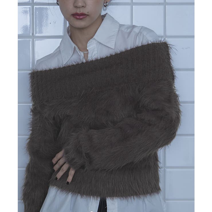 シャギーオフショルニット【miette ミエット】 | titivate | 詳細画像20 