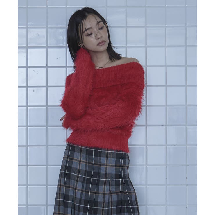 シャギーオフショルニット【miette ミエット】 | titivate | 詳細画像23 