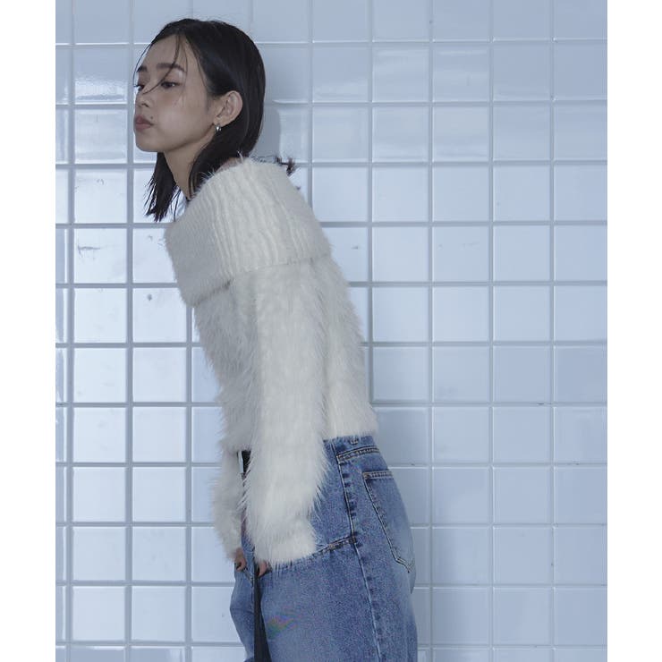 シャギーオフショルニット【miette ミエット】 | titivate | 詳細画像25 