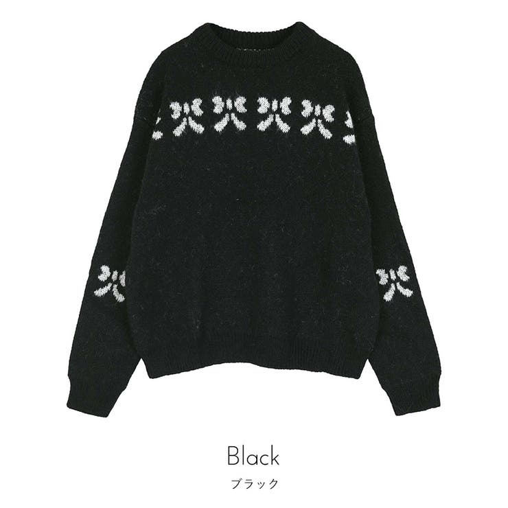 リボン柄ニット【miette ミエット】 | titivate | 詳細画像2 