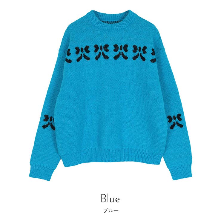 リボン柄ニット【miette ミエット】 | titivate | 詳細画像3 