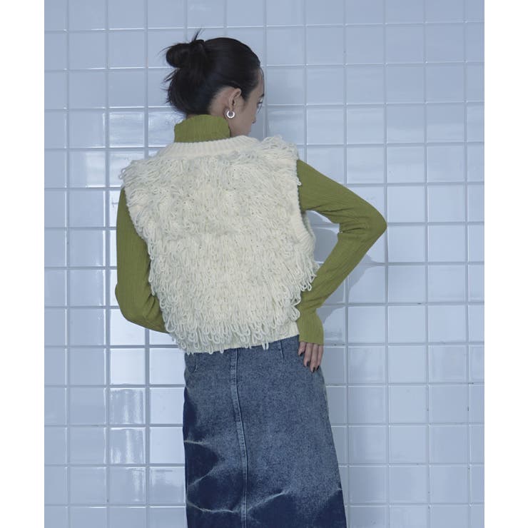 Vネックループニットベスト【miette ミエット】 | titivate | 詳細画像12 