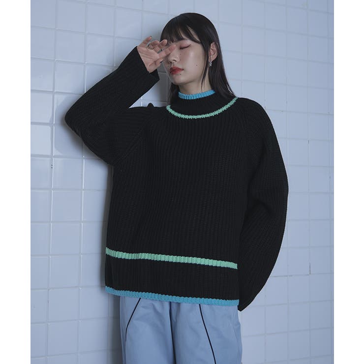 配色ラインラグランスリーブニット【miette ミエット】 | titivate | 詳細画像10 