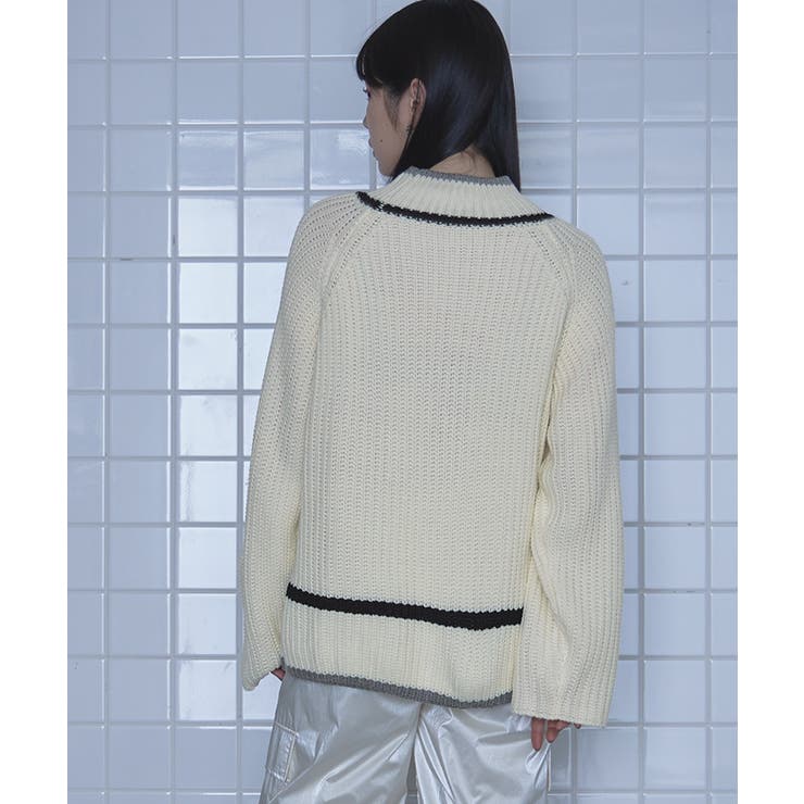 配色ラインラグランスリーブニット【miette ミエット】 | titivate | 詳細画像13 