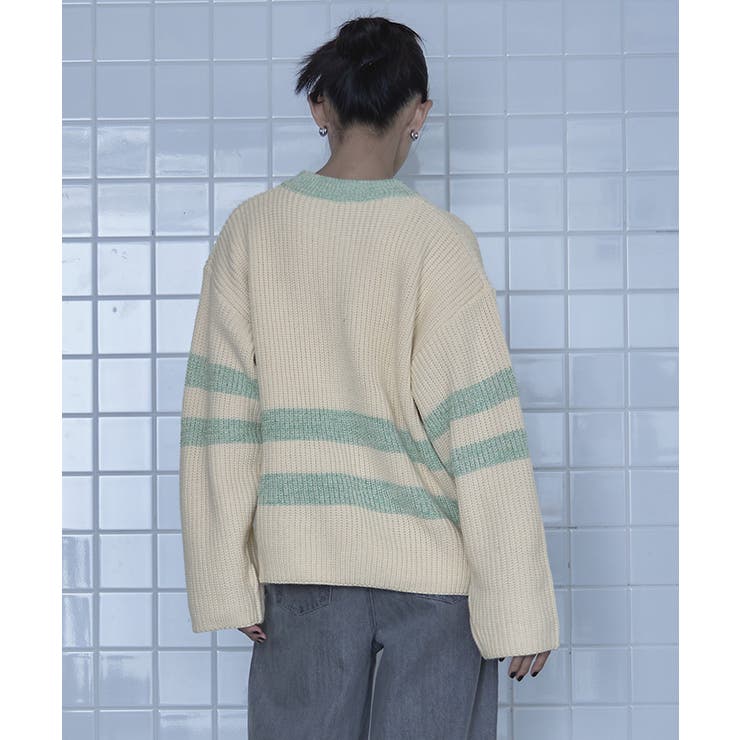 片畔編みラメボーダーニット【miette ミエット】 | titivate | 詳細画像20 