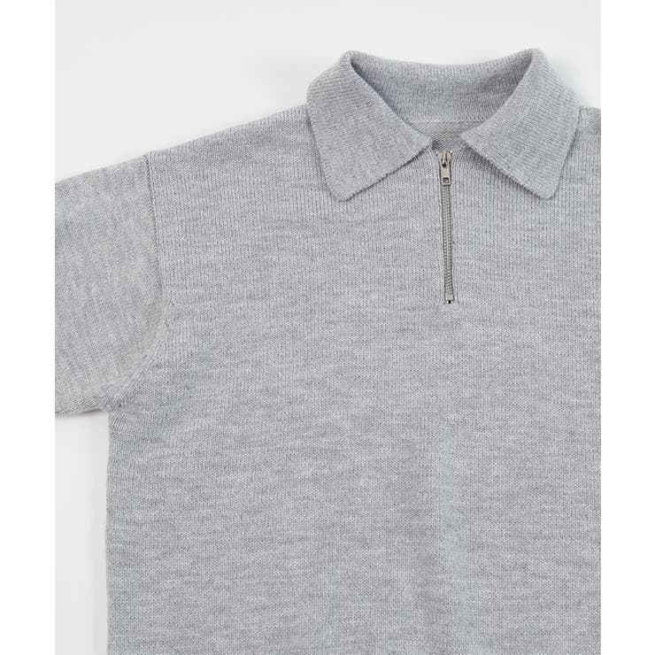 シャギー切替ハーフジップニット【miette ミエット】 | titivate | 詳細画像14 