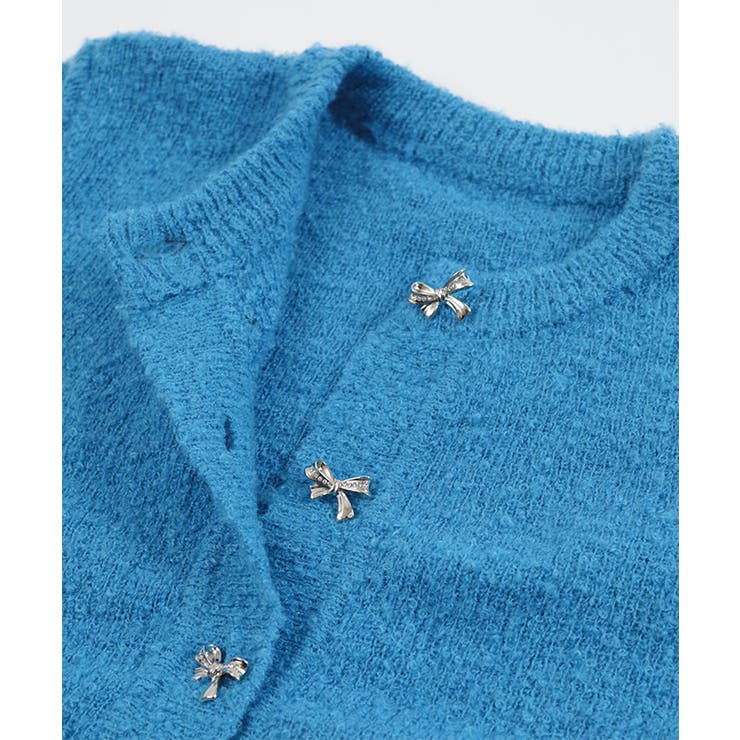 リボンボタンブークレニットカーディガン【miette ミエット】 | titivate | 詳細画像16 