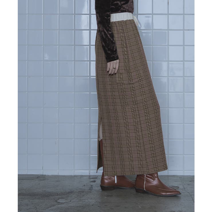 サイドポケットチェックスカート【miette ミエット】 | titivate | 詳細画像16 