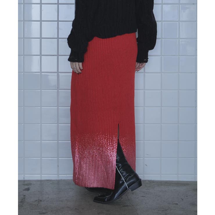 BALENCIAGA BBロゴ 考えれ ホワイトリブニット(着用イメージ画像あり) 