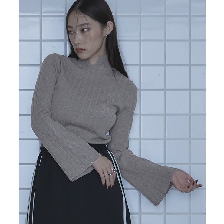 ランダムリブフレアスリーブニット【miette ミエット】 | titivate | 詳細画像10 