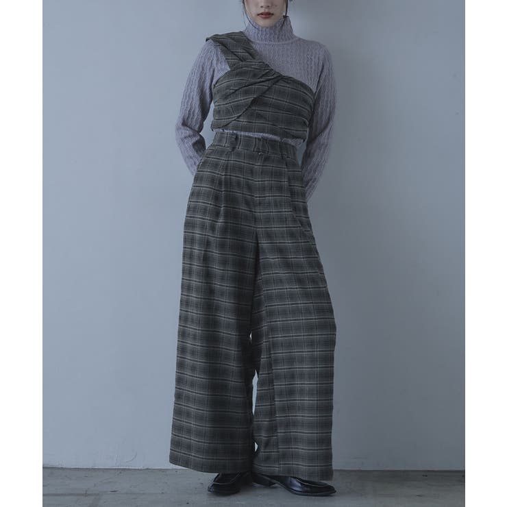 チェック柄ビスチェセットアップ【miette ミエット】 | titivate | 詳細画像9 