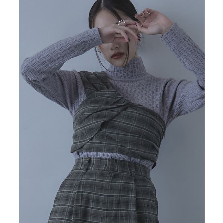 チェック柄ビスチェセットアップ【miette ミエット】 | titivate | 詳細画像10 