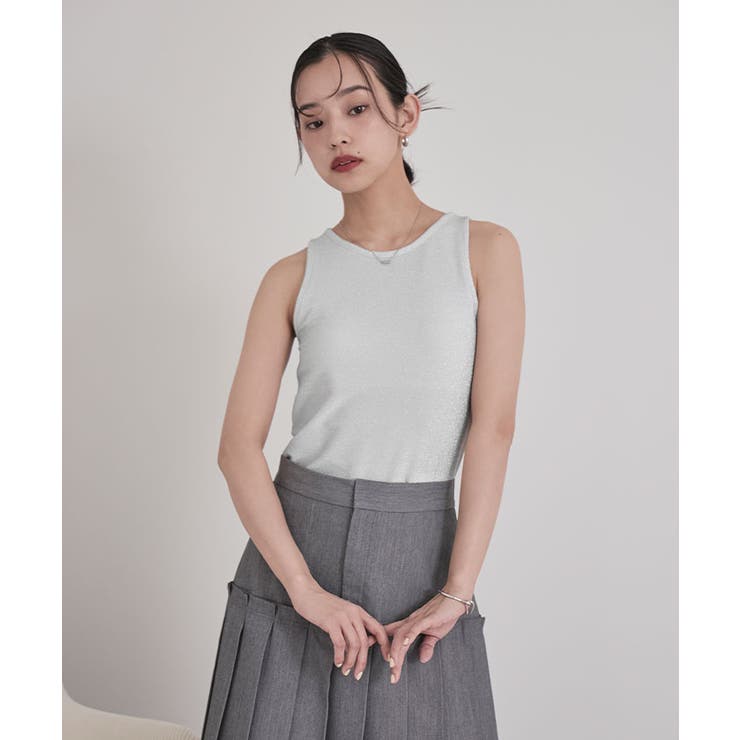 カップ付きラメアメスリタンクトップ【miette ミエット】 | titivate | 詳細画像20 