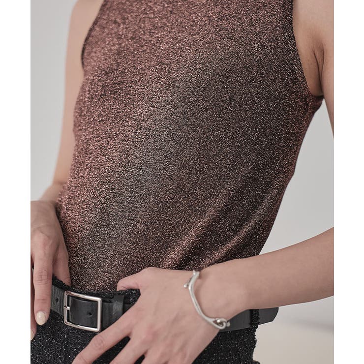 カップ付きラメアメスリタンクトップ【miette ミエット】 | titivate | 詳細画像9 