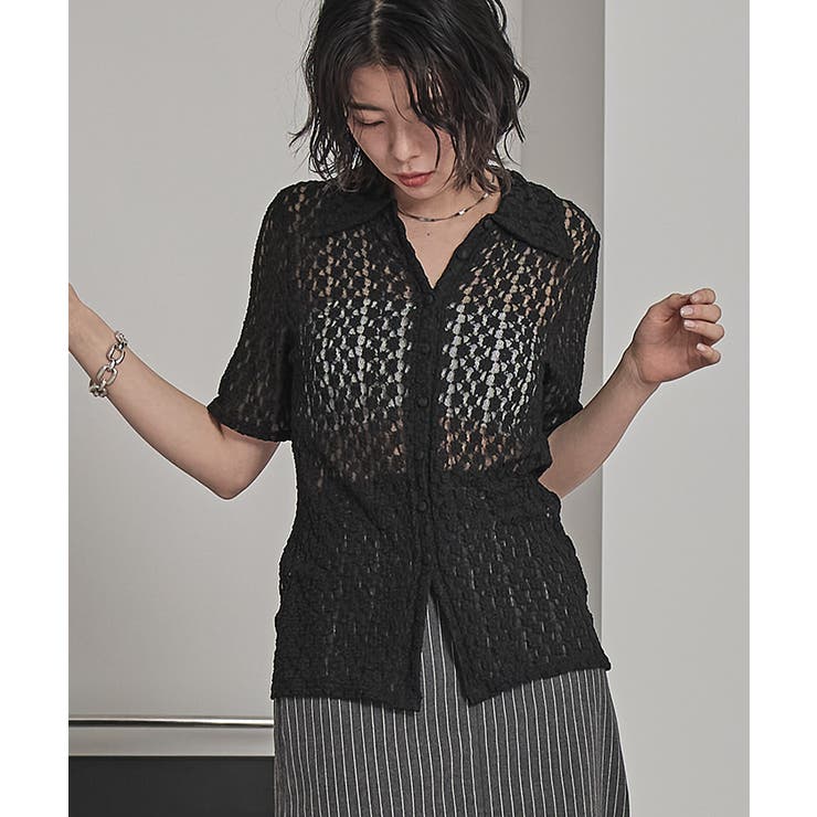 襟付きレース半袖トップス【miette ミエット】 | titivate | 詳細画像12 