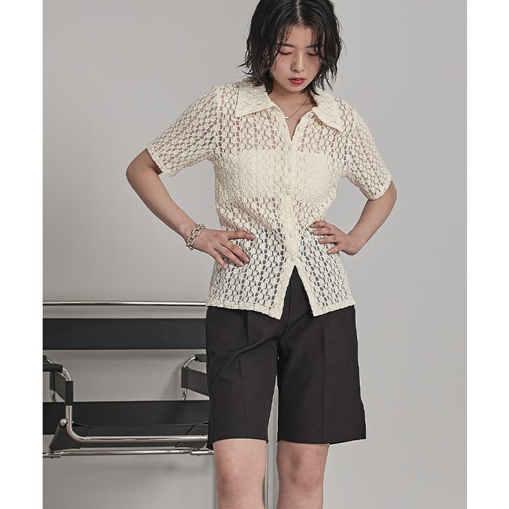 襟付きレース半袖トップス【miette ミエット】 | titivate | 詳細画像18 