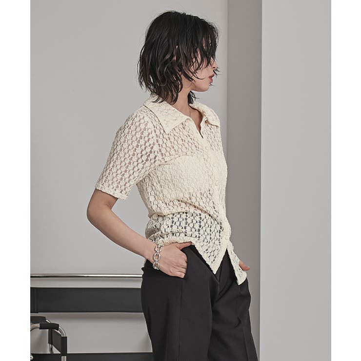 襟付きレース半袖トップス【miette ミエット】 | titivate | 詳細画像20 