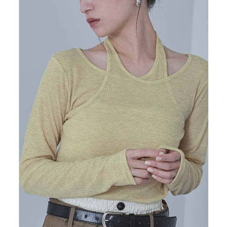 シアーリブレイヤードライクトップス【miette ミエット】 | titivate | 詳細画像24 