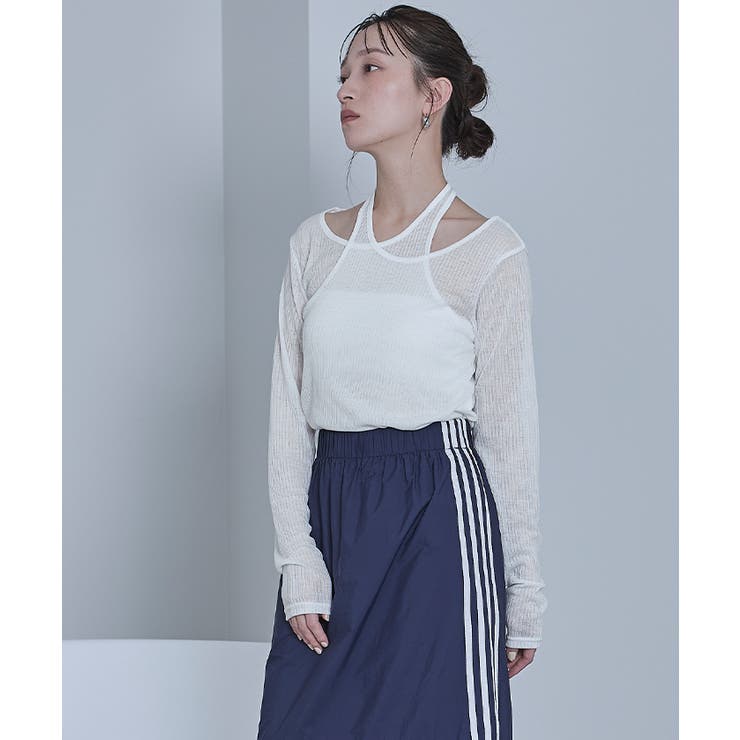 シアーリブレイヤードライクトップス【miette ミエット】 | titivate | 詳細画像26 