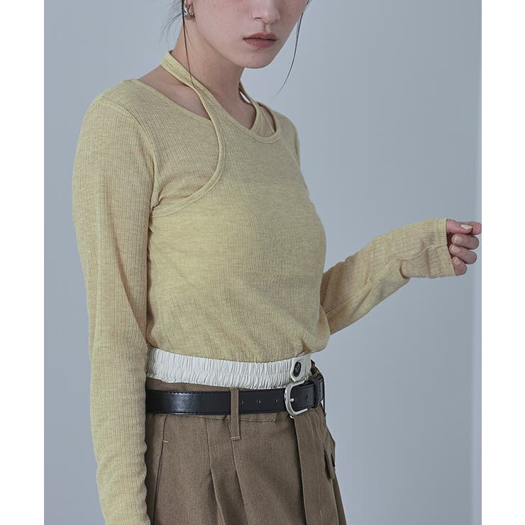 シアーリブレイヤードライクトップス【miette ミエット】 | titivate | 詳細画像5 