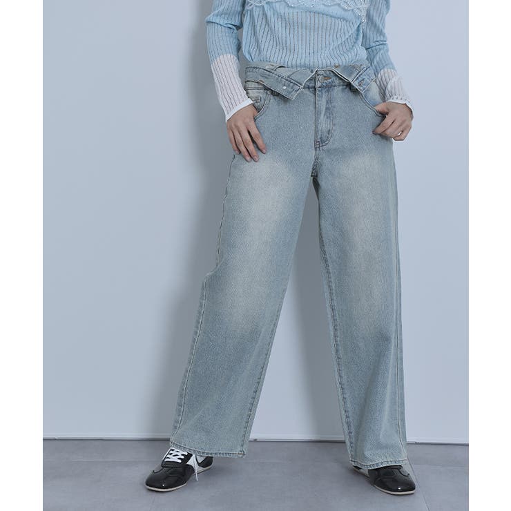 ダブルウエストデニムパンツ【miette ミエット】 | titivate | 詳細画像10 