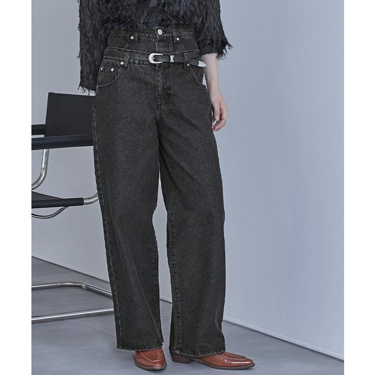 ダブルウエストデニムパンツ【miette ミエット】 | titivate | 詳細画像13 