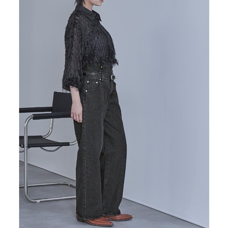 ダブルウエストデニムパンツ【miette ミエット】 | titivate | 詳細画像16 