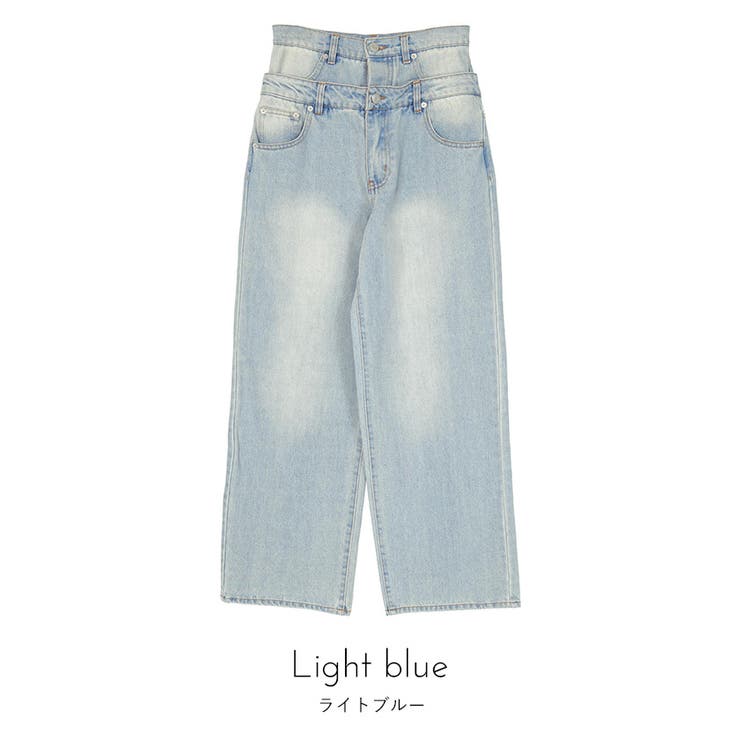 ダブルウエストデニムパンツ【miette ミエット】 | titivate | 詳細画像4 