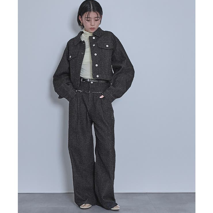 スクラッチデニムショートジャケット【miette ミエット】 | titivate | 詳細画像16 