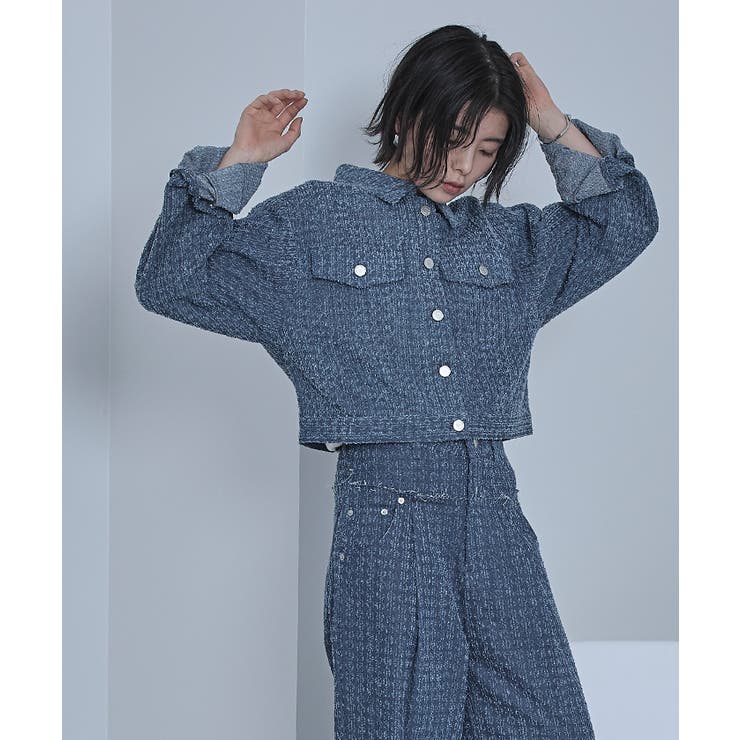 スクラッチデニムショートジャケット【miette ミエット】 | titivate | 詳細画像20 