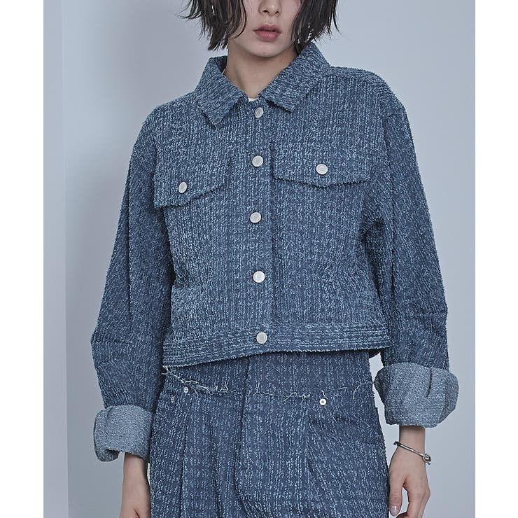 スクラッチデニムショートジャケット【miette ミエット】 | titivate | 詳細画像21 