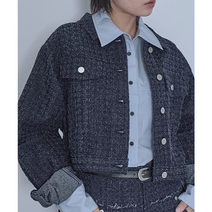 スクラッチデニムショートジャケット【miette ミエット】 | titivate | 詳細画像26 