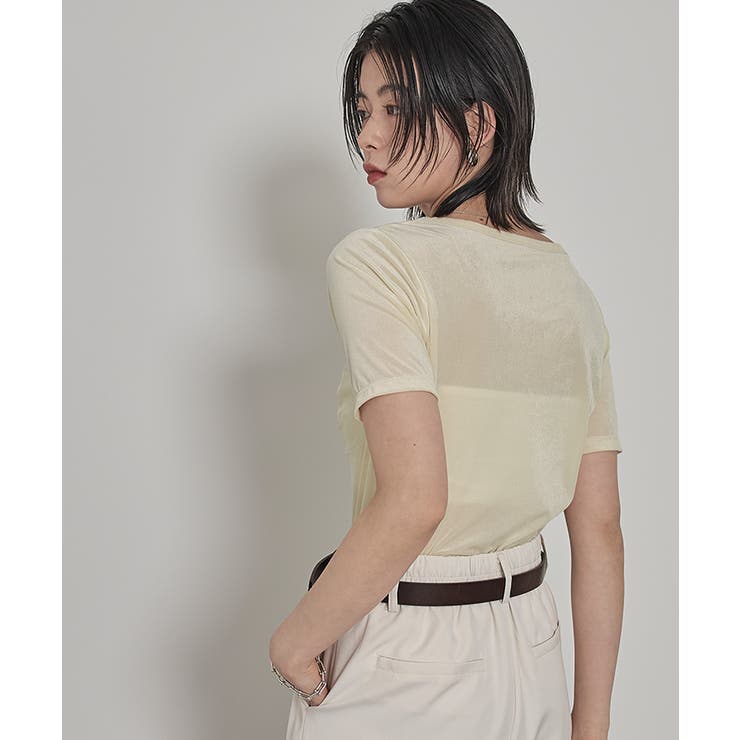 ビスチェデザインシアーベロア半袖トップス【miette ミエット】 | titivate | 詳細画像23 