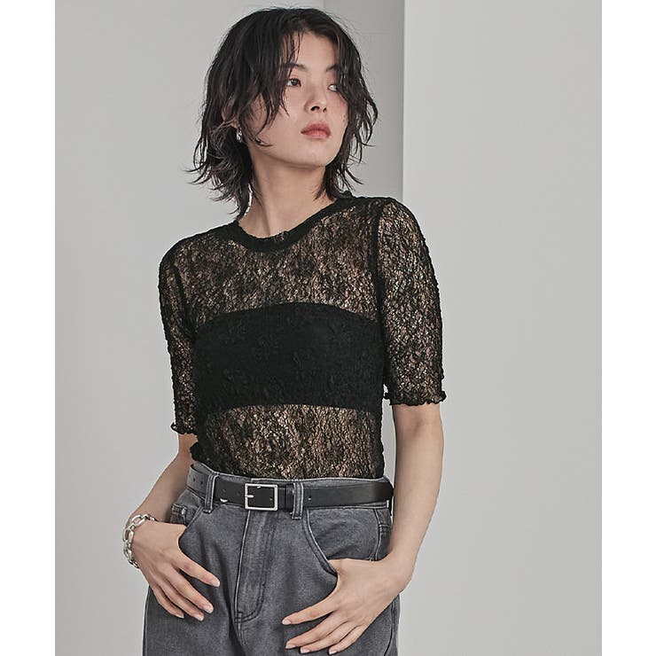ストレッチレースコンパクトTシャツ【miette ミエット】 | titivate | 詳細画像22 