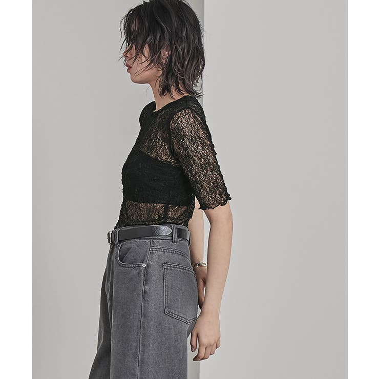 ストレッチレースコンパクトTシャツ【miette ミエット】 | titivate | 詳細画像34 