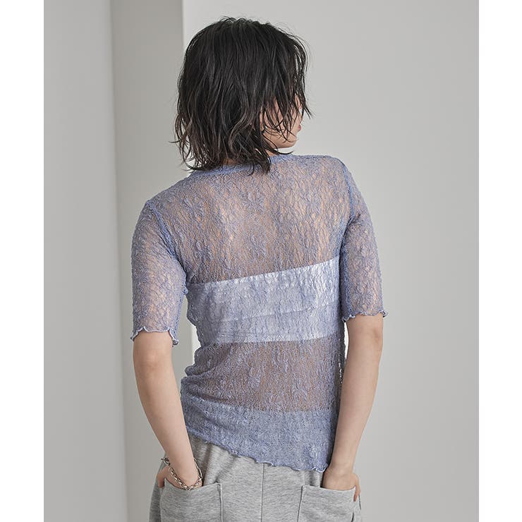 ストレッチレースコンパクトTシャツ【miette ミエット】 | titivate | 詳細画像4 