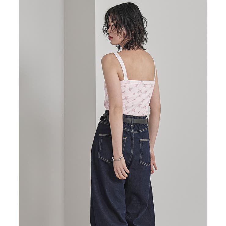 カップ付き小花柄サーマルキャミ【miette ミエット】 | titivate | 詳細画像8 