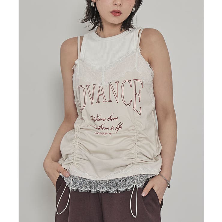 レーストリムドロストキャミチュニック【miette ミエット】 | titivate | 詳細画像12 