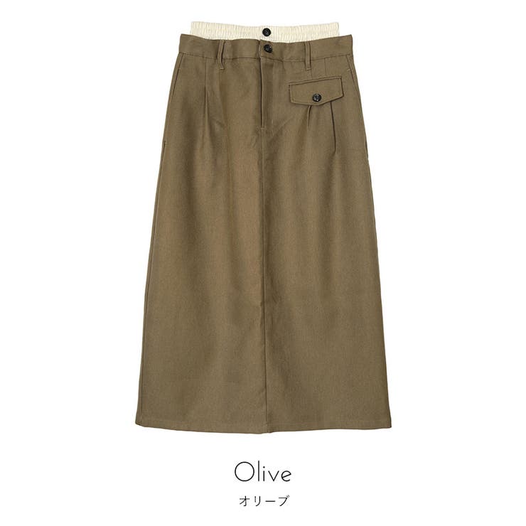 ダブルウエストロングスカート【miette ミエット】 | titivate | 詳細画像4 