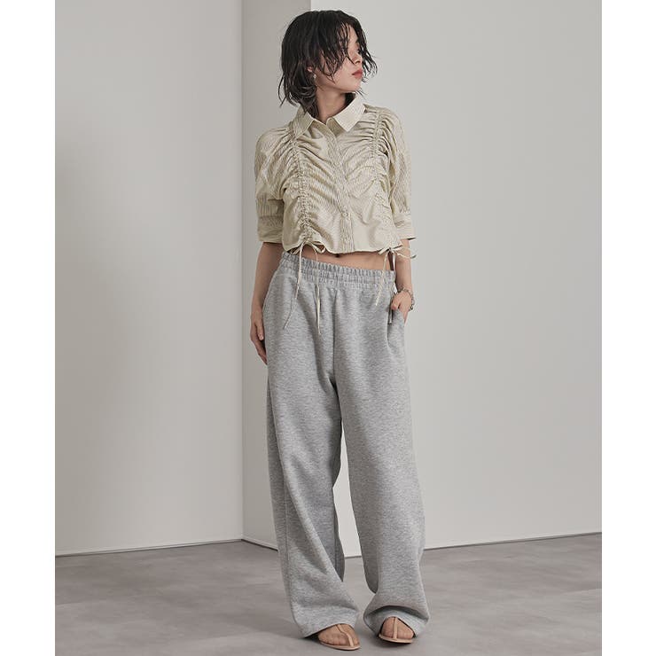 フロントシャーリング5分袖シャツ【miette ミエット】 | titivate | 詳細画像14 