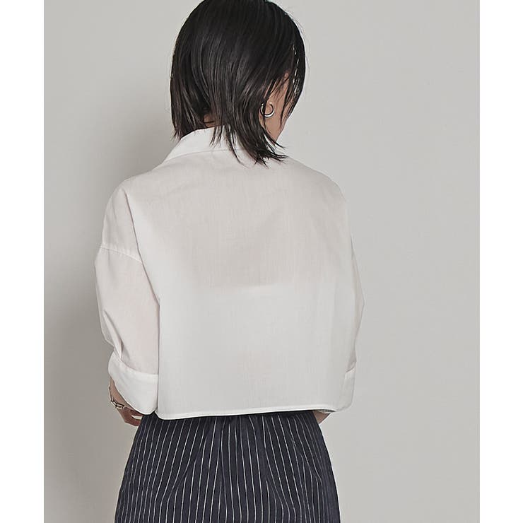 フロントシャーリング5分袖シャツ【miette ミエット】 | titivate | 詳細画像6 