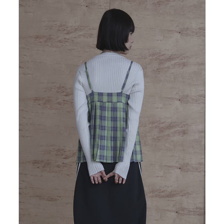 チェック柄プリーツビスチェ【miette ミエット】 | titivate | 詳細画像10 