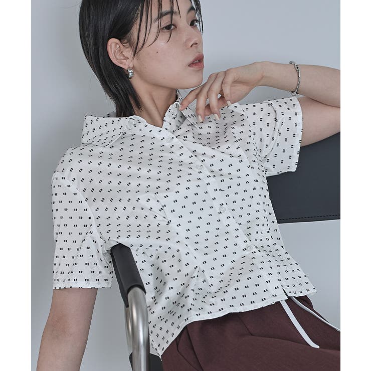 カットドビー半袖シャツ【miette ミエット】 | titivate | 詳細画像2 