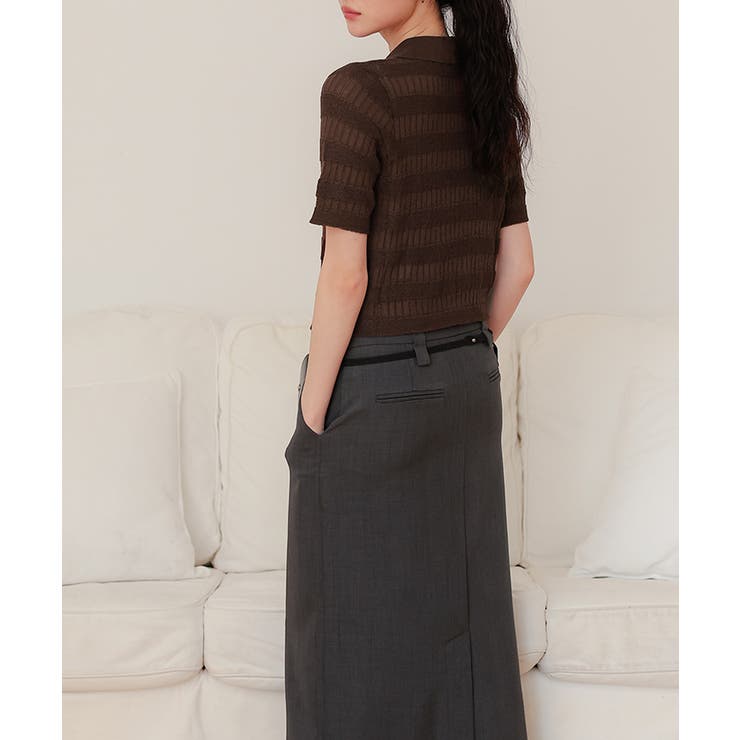 フロントリボンシアーニットトップス【miette ミエット】 | titivate | 詳細画像17 