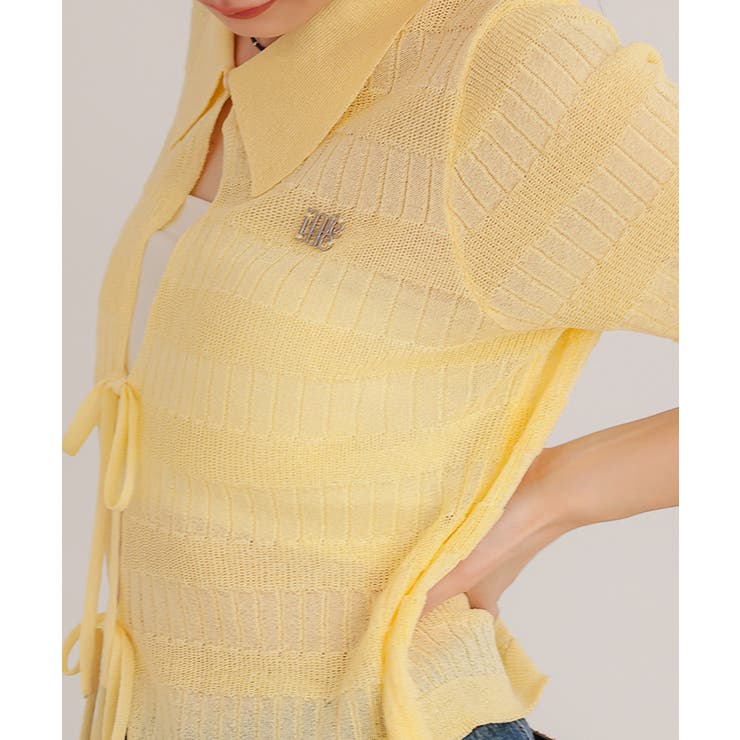 フロントリボンシアーニットトップス【miette ミエット】 | titivate | 詳細画像19 