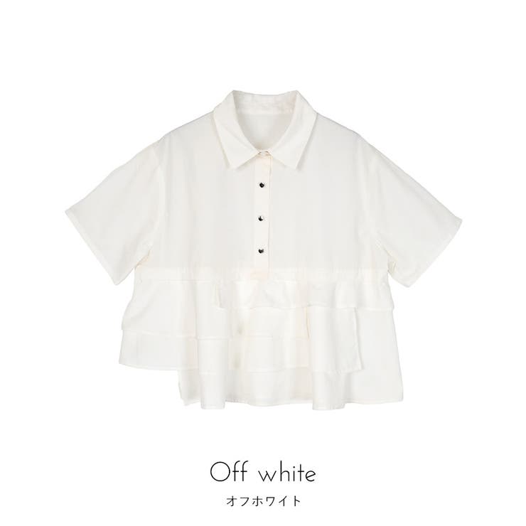 フリルヘム半袖シャツ【miette ミエット】 | titivate | 詳細画像4 