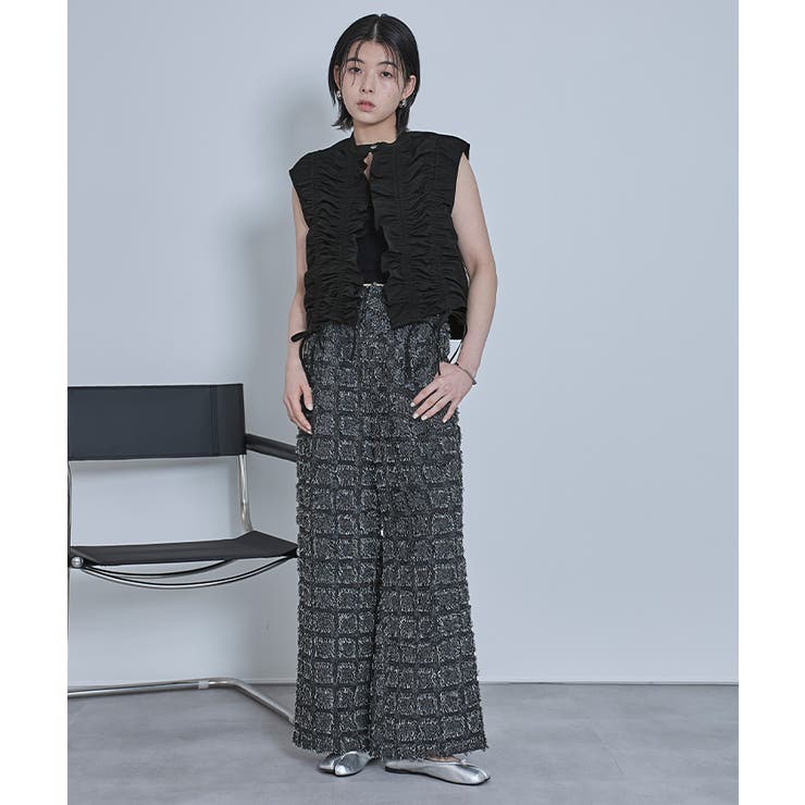 ドロストギャザーベスト【miette ミエット】 | titivate | 詳細画像12 