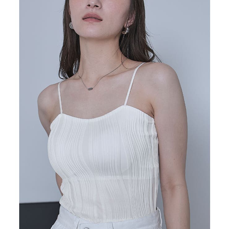 カップ付きウェーブラインキャミソール【miette ミエット】 | titivate | 詳細画像10 